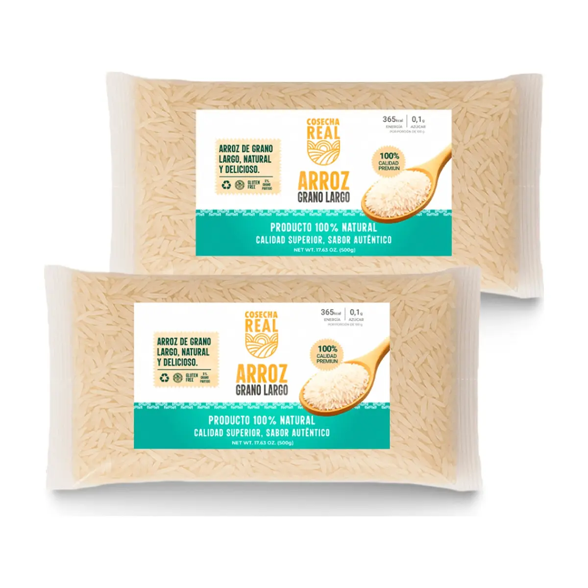 Arroz de grano largo Cosecha Real (2 x 500 g / 1.1 lb)