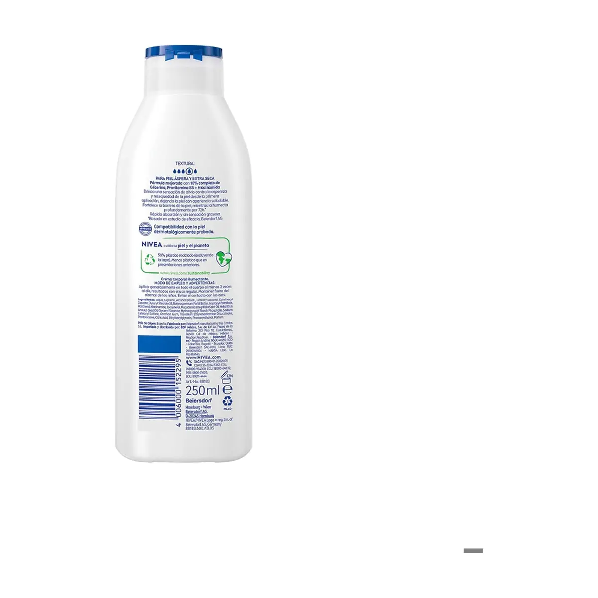 Crema corporal regeneración intensiva Nivea (250 ml / 8.8 fl. oz) - Miniatura 4