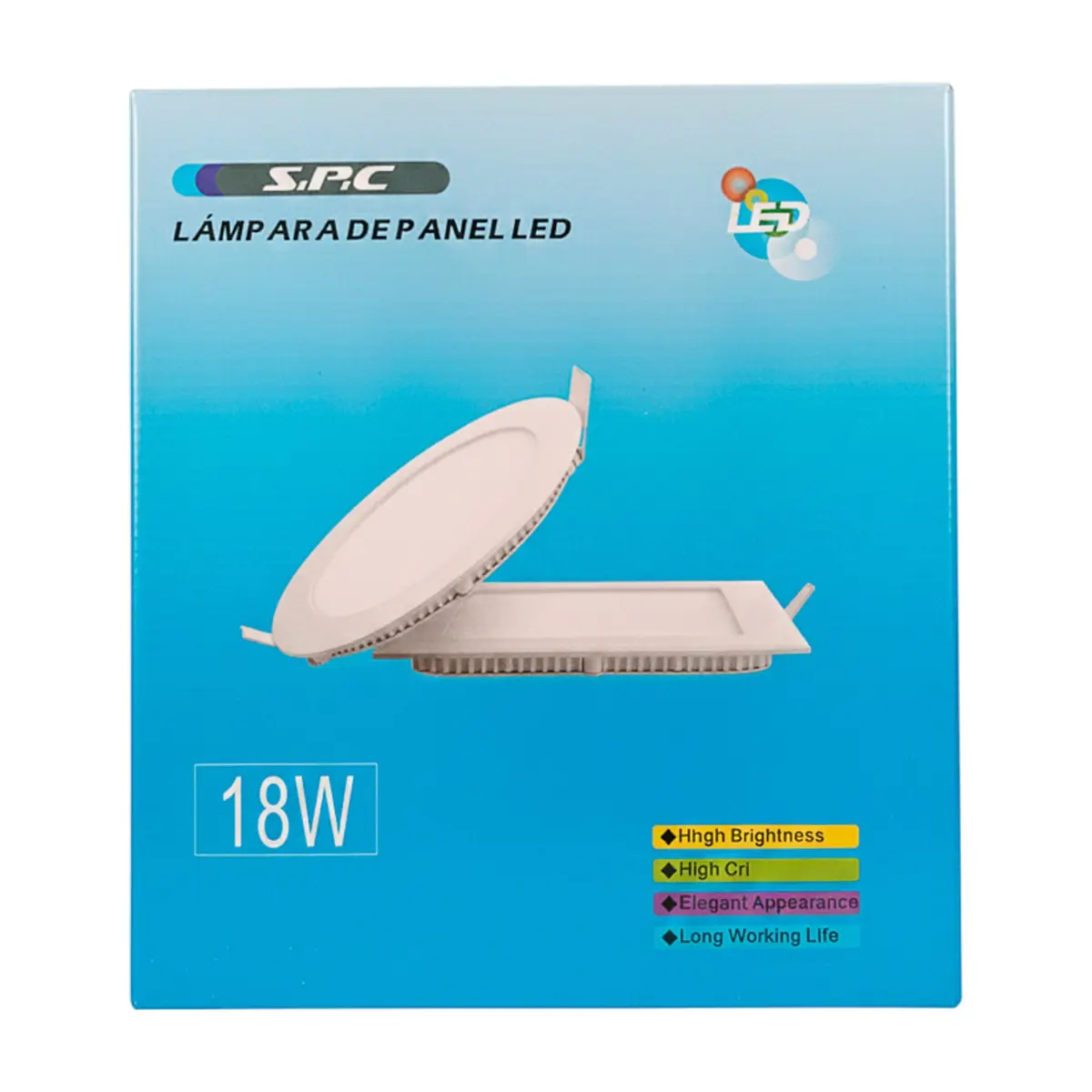 Lámpara de panel LED empotrable de 18 W SPC - Thumbnail 2