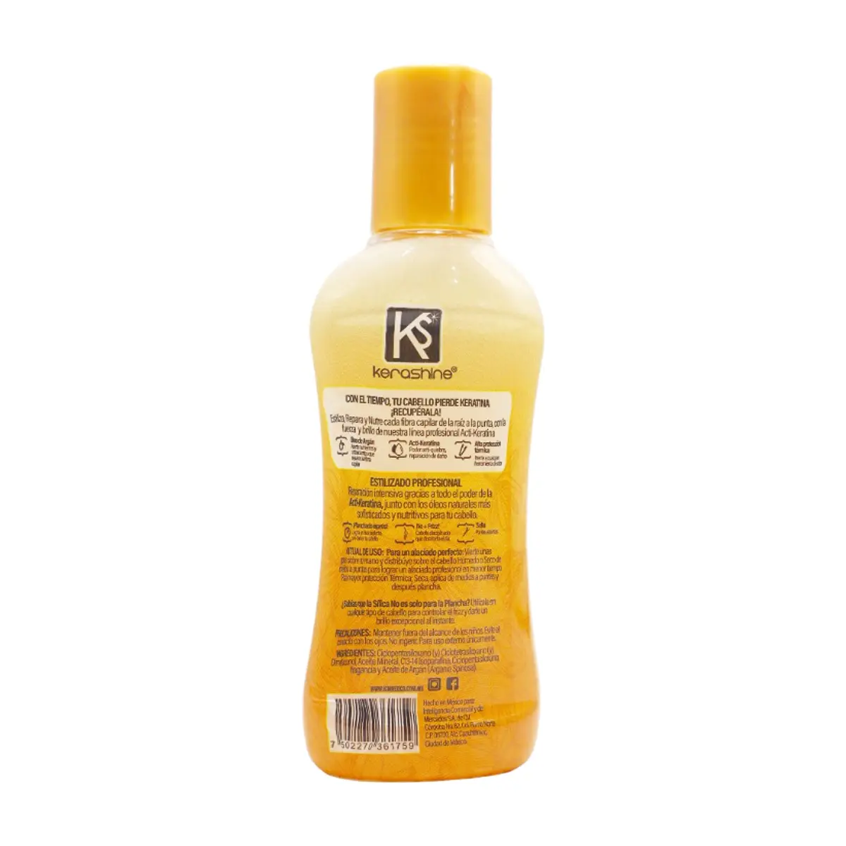 Sílica profesional Acti-Keratina Kerashine (100 ml) - Thumbnail 2