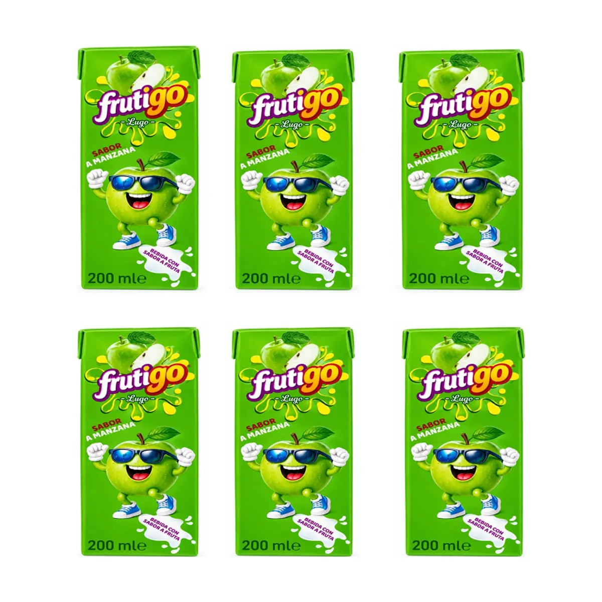 Jugo sabor manzana Frutigo (6 x 200 ml) - Imagen 1