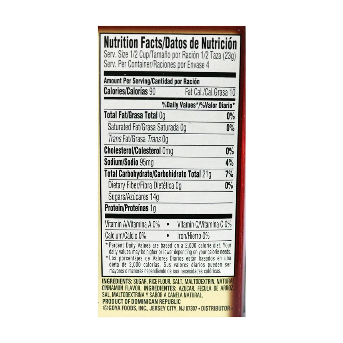 Mezcla para majarete de arroz -arroz con leche- Goya (92 g / 3.25 oz) - Thumbnail 2