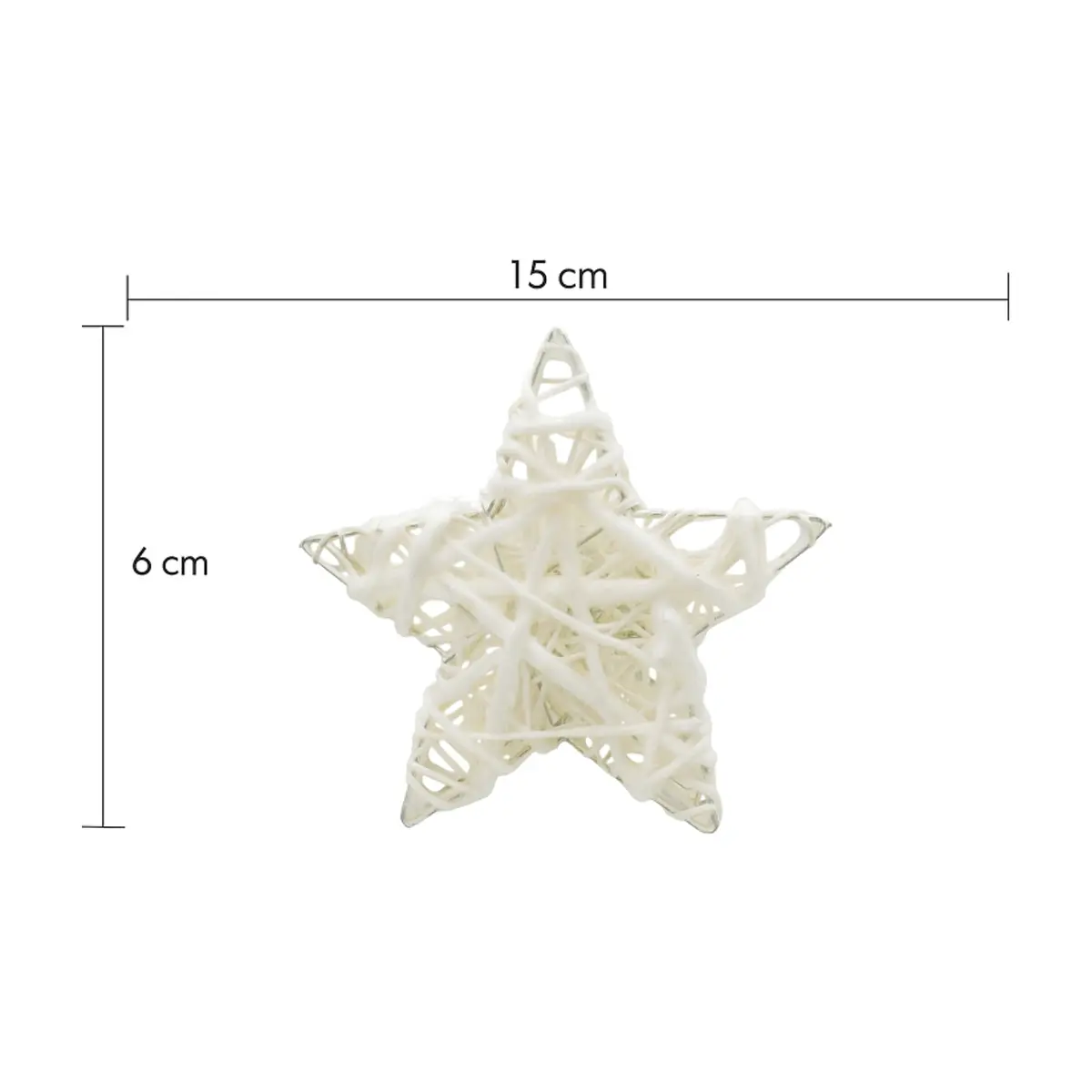 Portavela brillante estrella con vela Casa y Menaje - Thumbnail 5