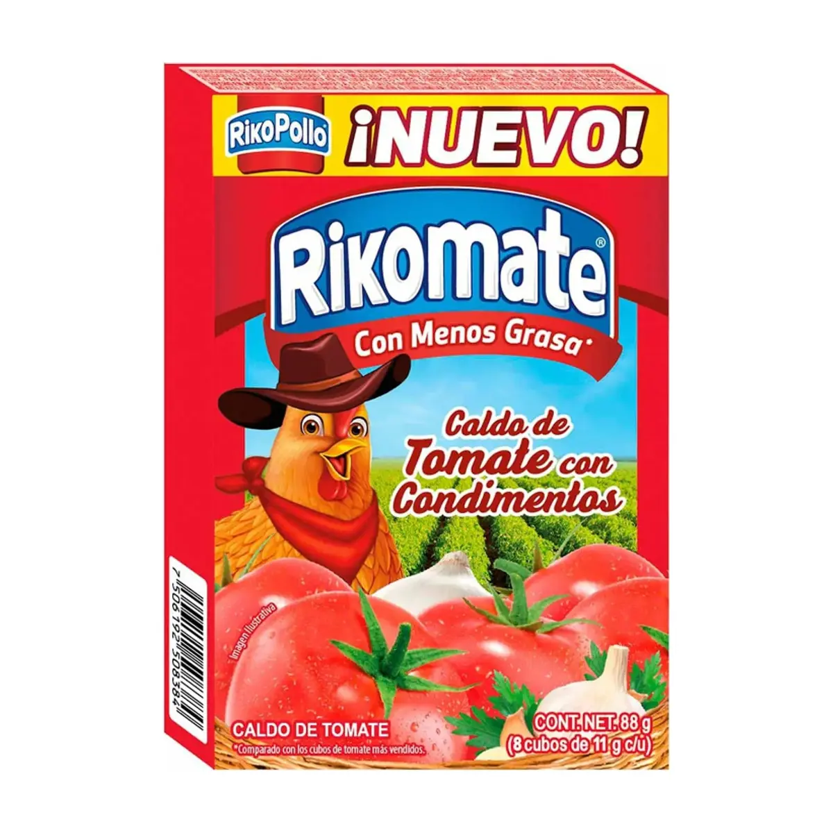 Caldo concentrado de tomate con pollo (88 g / 3.10 oz)