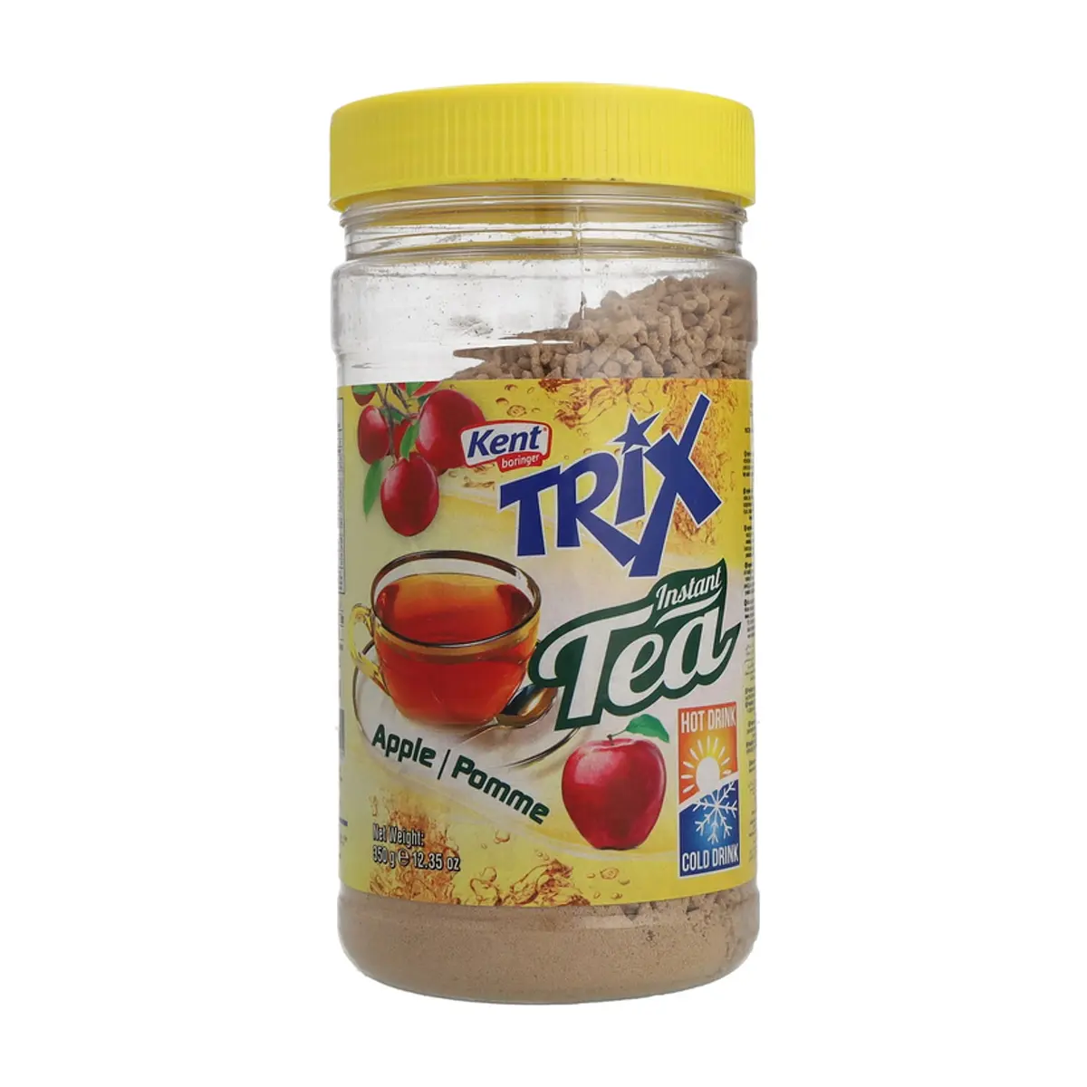 Té instantáneo granulado con sabor a manzana Kent boringer (350 g / 12.34 oz)
