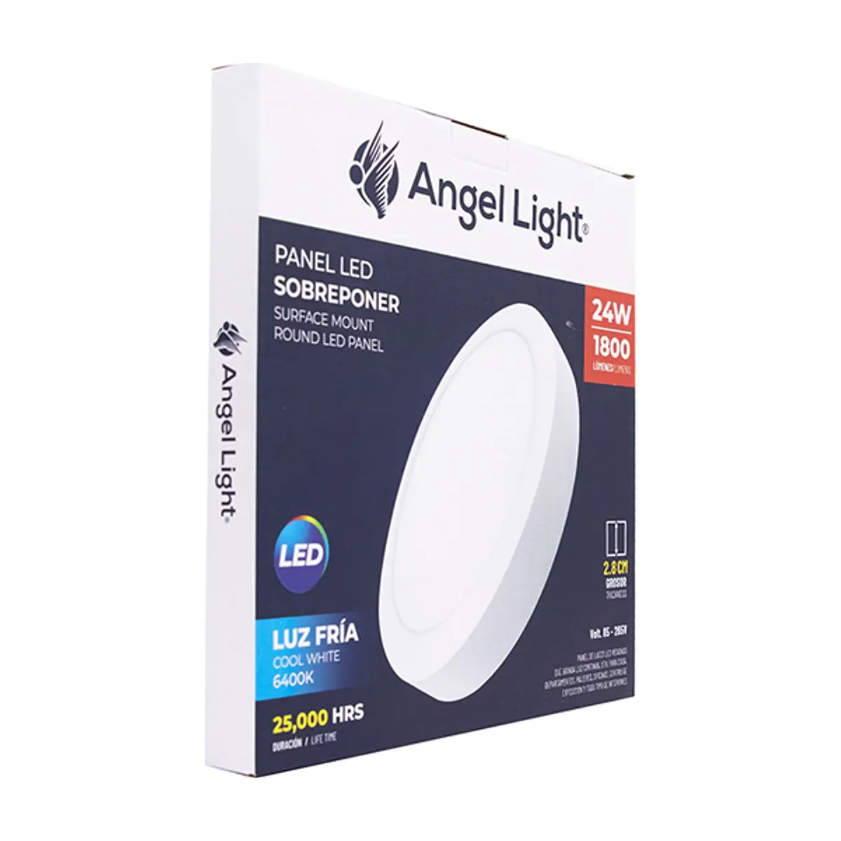 Lámpara LED redonda de sobreponer color blanco 24 W Angel Light - Thumbnail 3