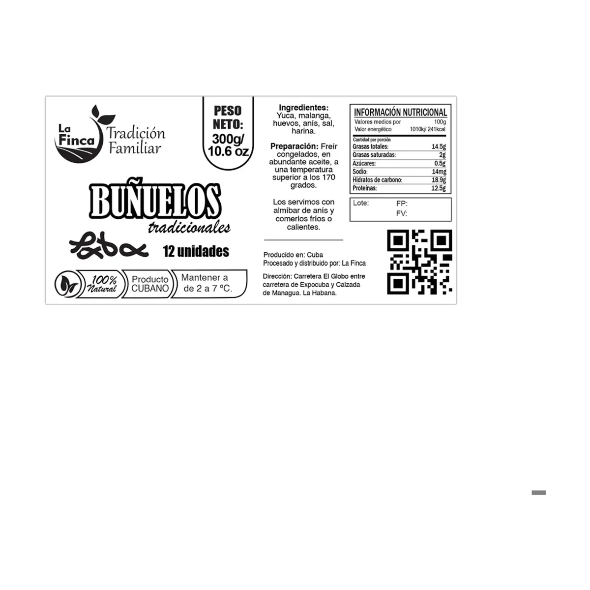 Buñuelos tradicionales La Finca (300 g / 10.6 oz) - Miniatura 3