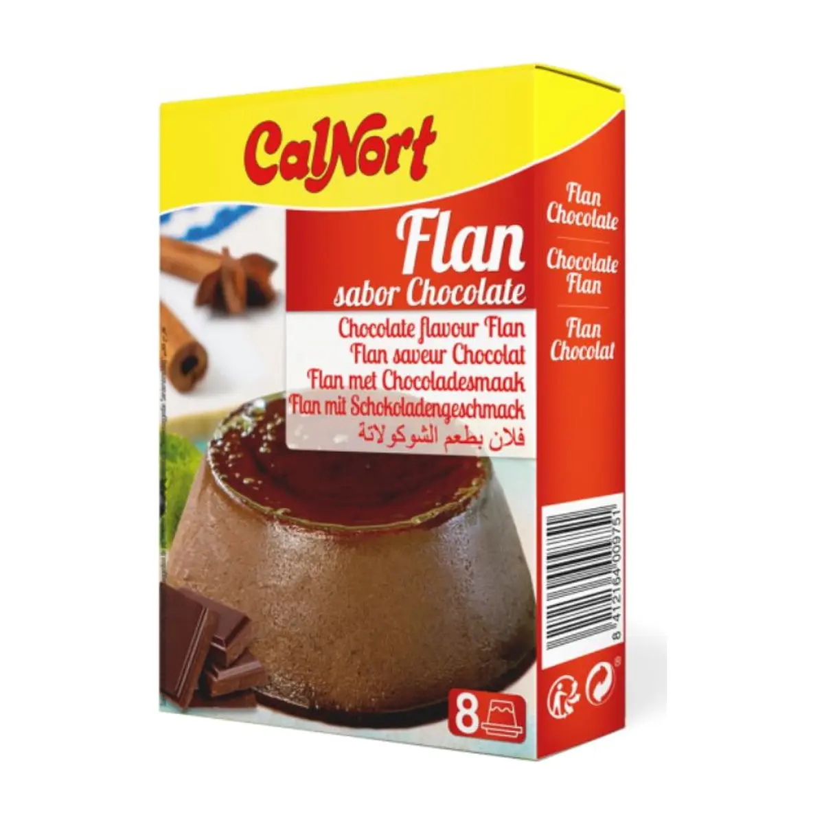 Flan Sabor Chocolate Display (2x65g) CALNORT