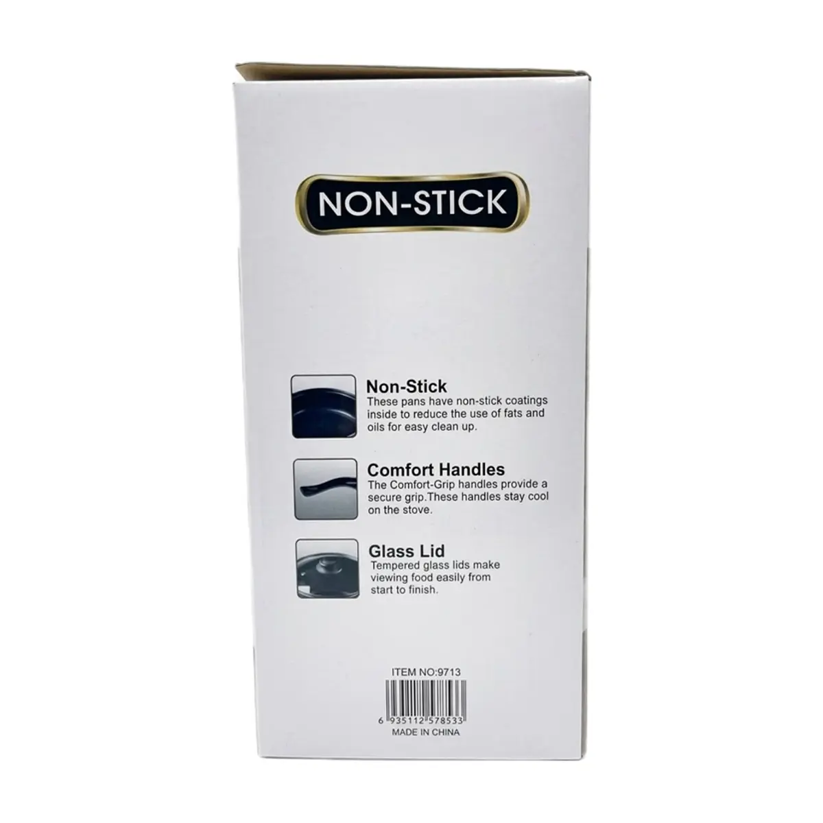 Juego de utensilios de cocina antiadherentes color negro Royal Mark (13 piezas) - Miniatura 3