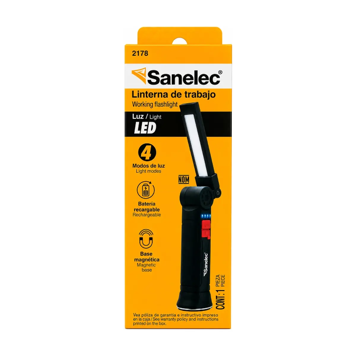 Linterna de trabajo LED recargable Sanelec 2178 - Thumbnail 3