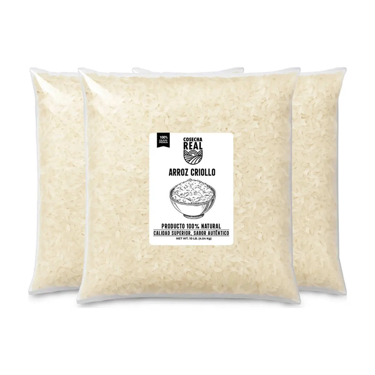 Arroz criollo Cosecha Real (3 x 4.54 kg / 10 lb)