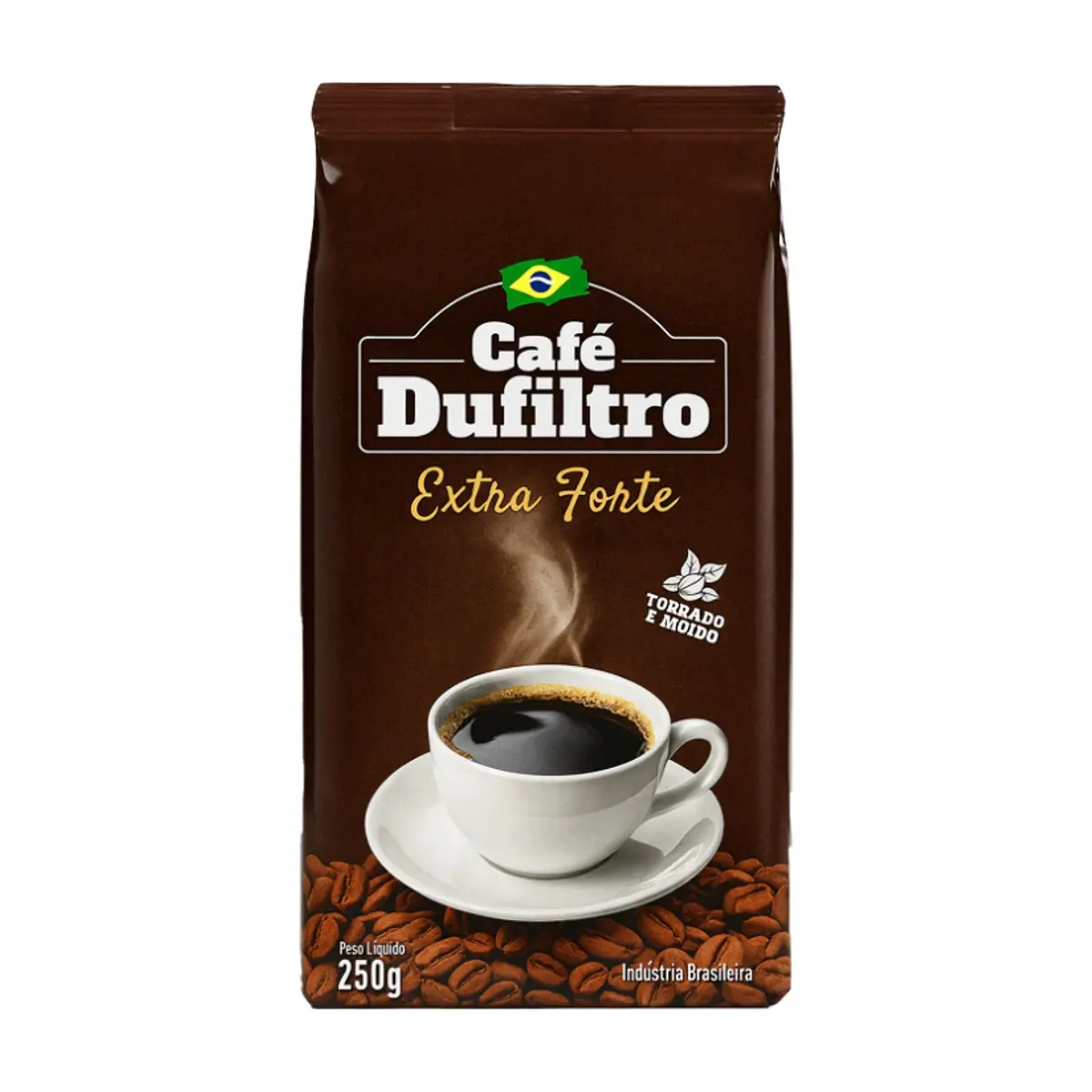 Café tostado y molido extra fuerte Dufiltro (10 x 250 g / 8.8 oz) - Thumbnail 2