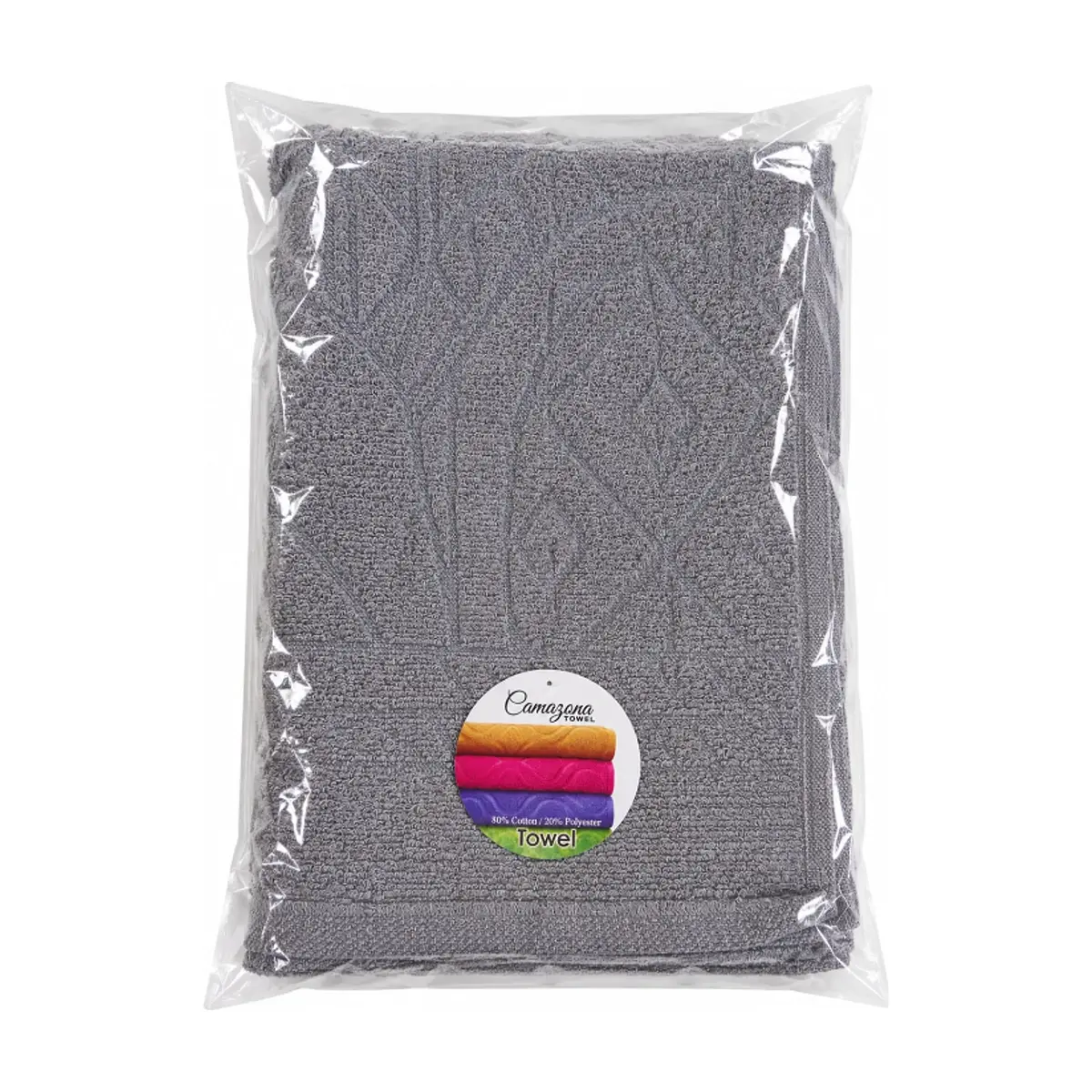 Toalla gris Camazona 71.12 × 147.32 cm - Miniatura 3