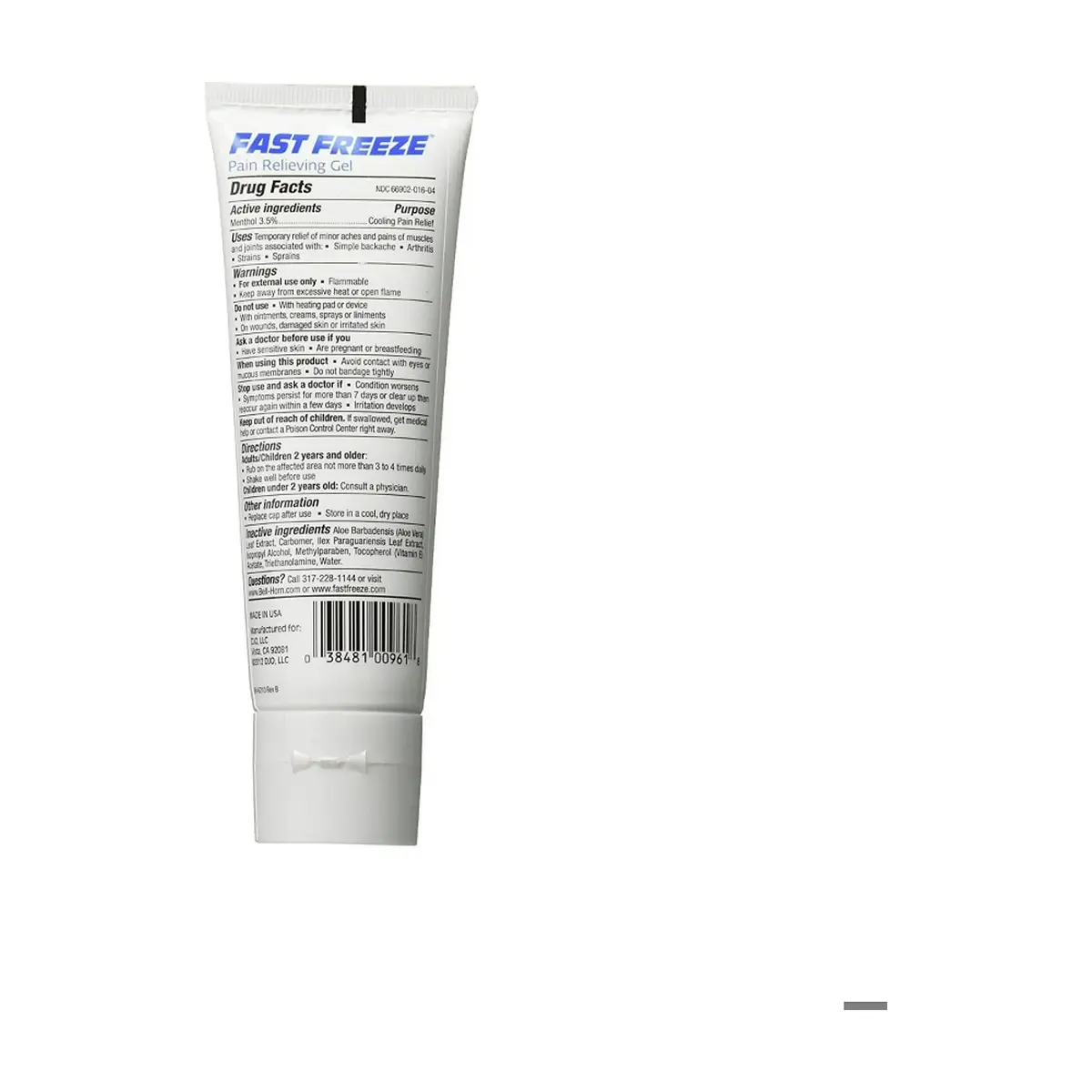 Gel de terapia de congelación rápida con mentol Fast Freeze (113 g / 4 oz) - Thumbnail 4