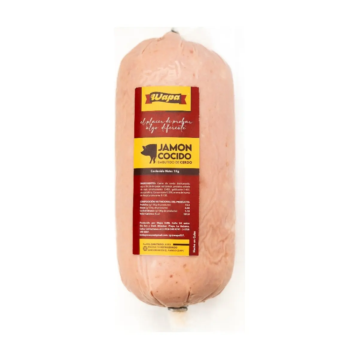 Jamón cocido Wapa (1 kg / 2.2 lb)