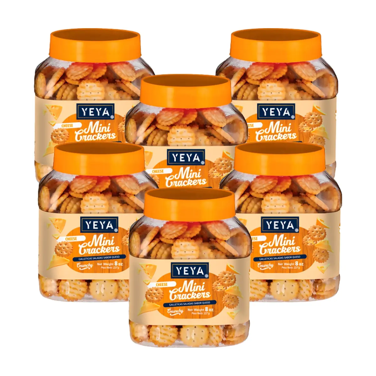 Galleticas saladas sabor queso YEYA (6 x  227 g )