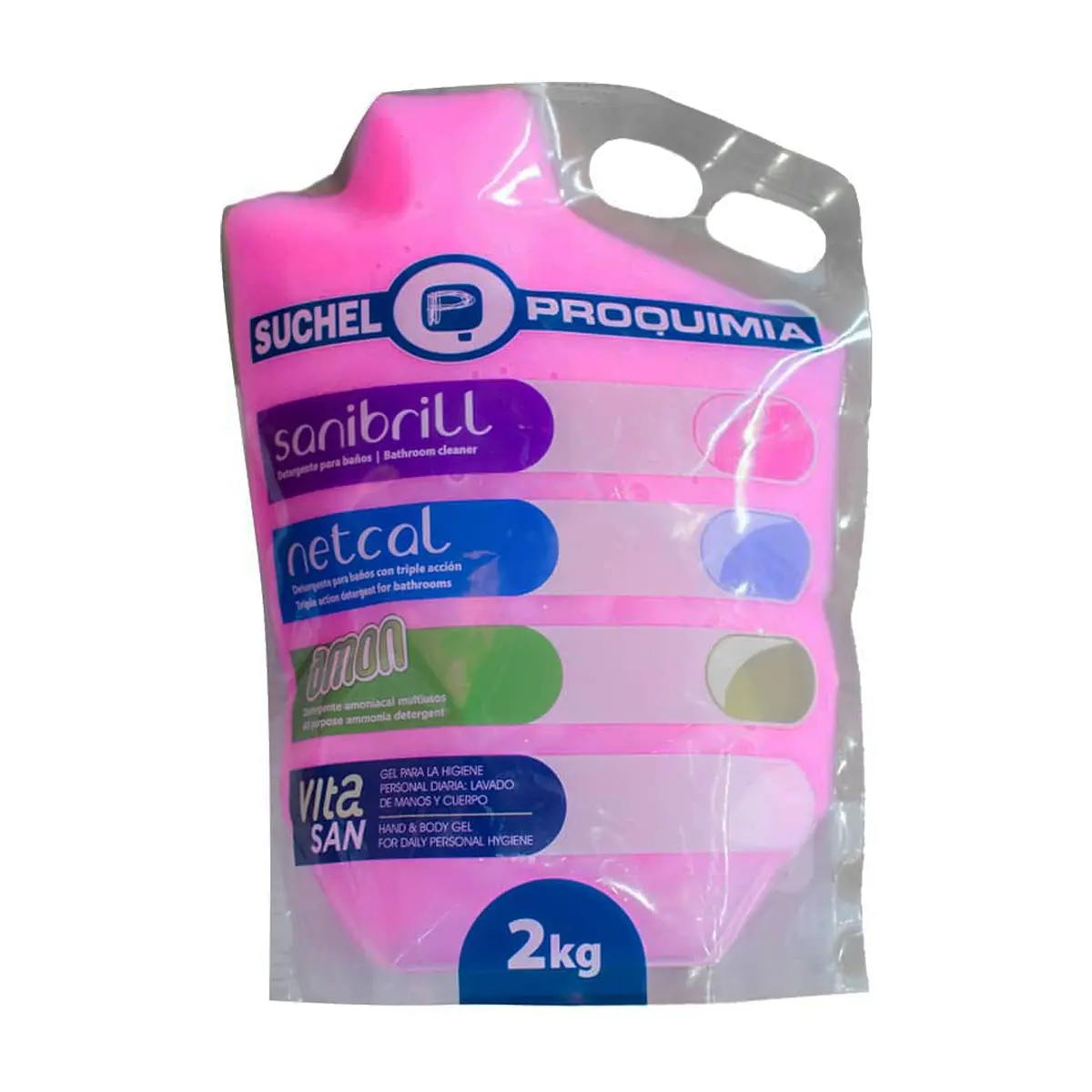 Detergente para baños Sanibrill Suchel Proquimia (2 kg / 4.40 lb)
