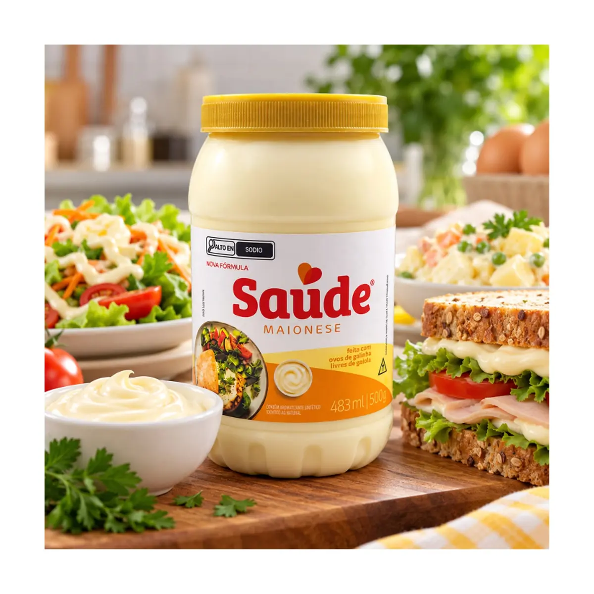Mayonesa Saude (483 ml) - Thumbnail 5