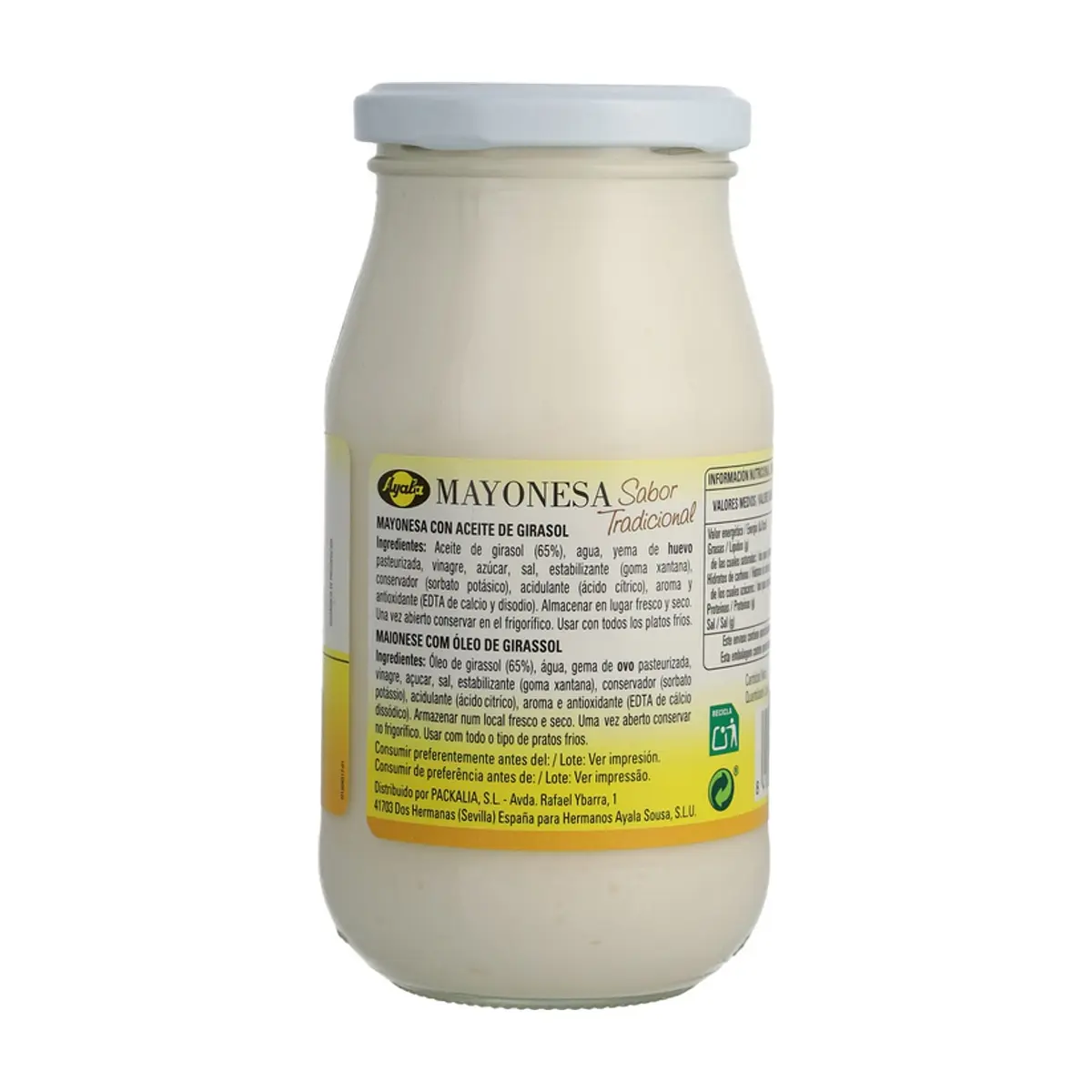 Mayonesa sabor tradicional Ayala (450 ml / 15.22 oz) - Thumbnail 2