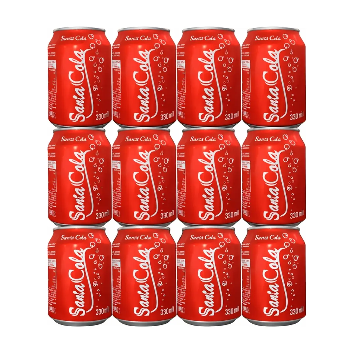 Refresco gaseado de cola SantaCola (12 x 330 ml)