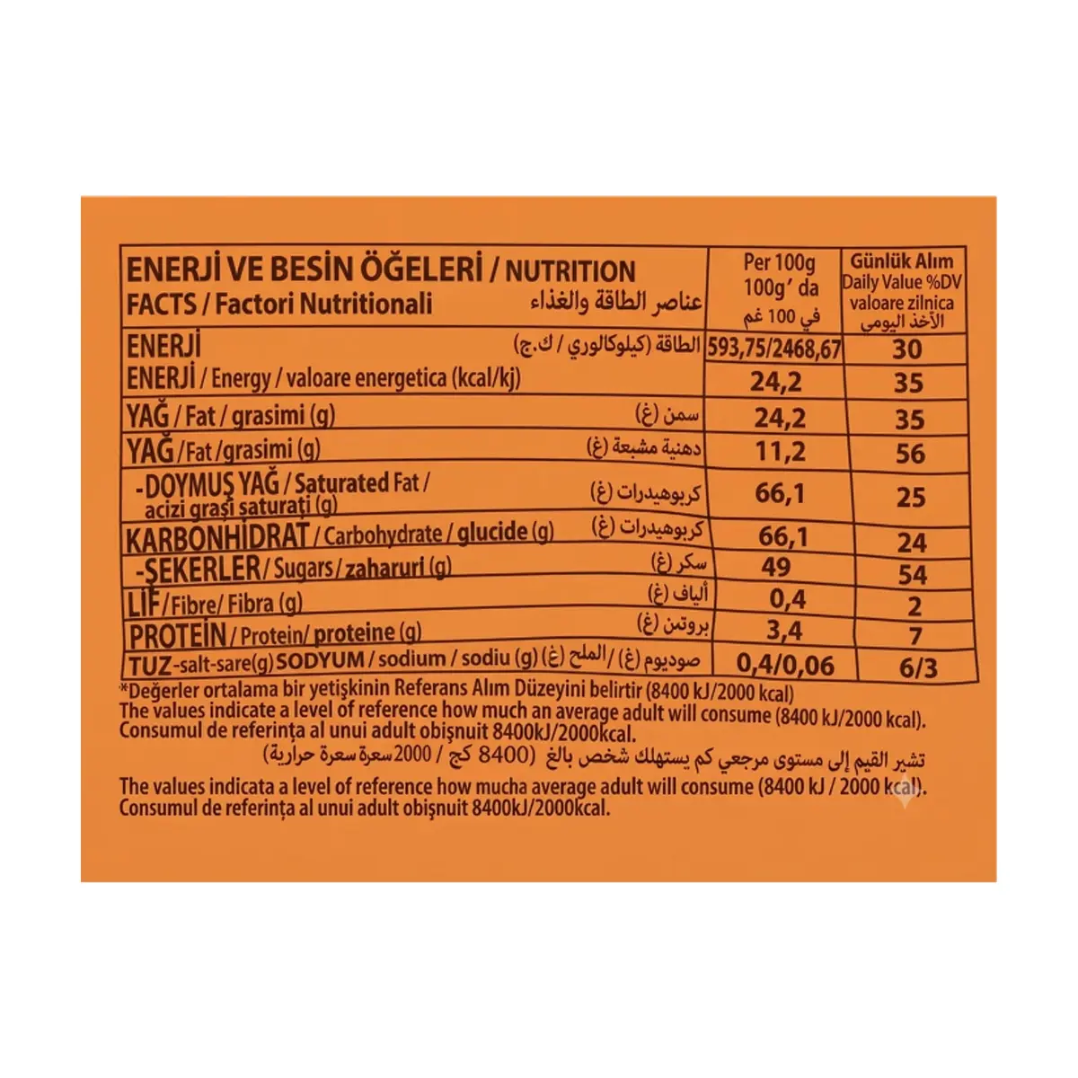 Barrita crujiente de galleta y caramelo recubierta de chocolate Bence Simsek (40 g / 1.41 oz) - Thumbnail 3