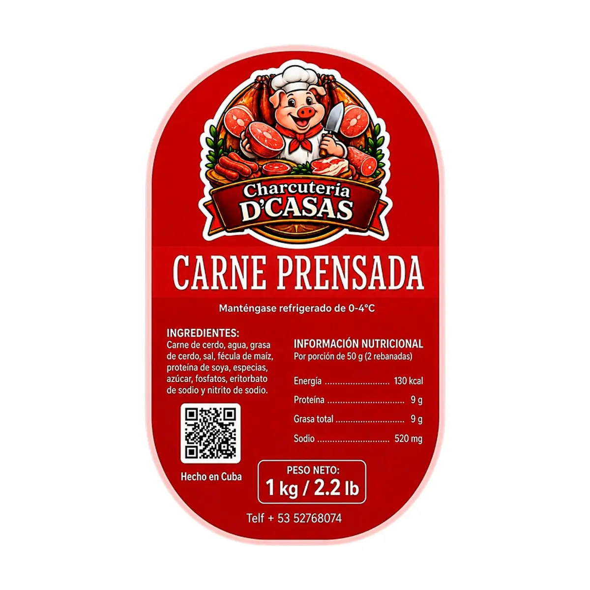 Carne prensada D'CASAS (1 kg / 2.2 lb) - Thumbnail 2