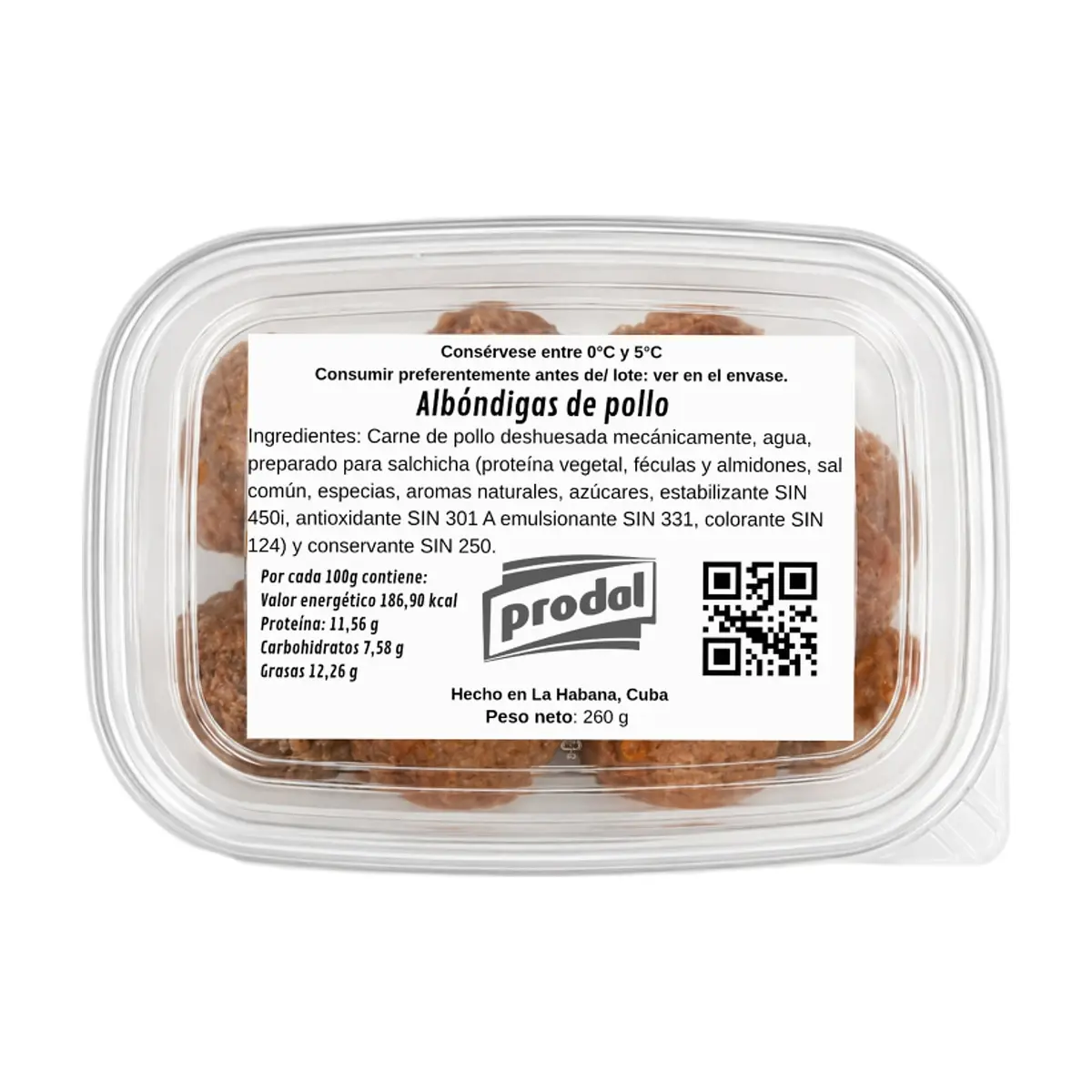 Albóndigas de pollo Prodal (260 g / 9.17 oz) - Thumbnail 2