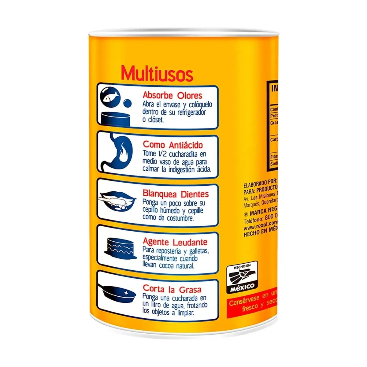 Bicarbonato de sodio puro grado alimenticio Promesa (220 g / 7.76 oz) - Miniatura 4