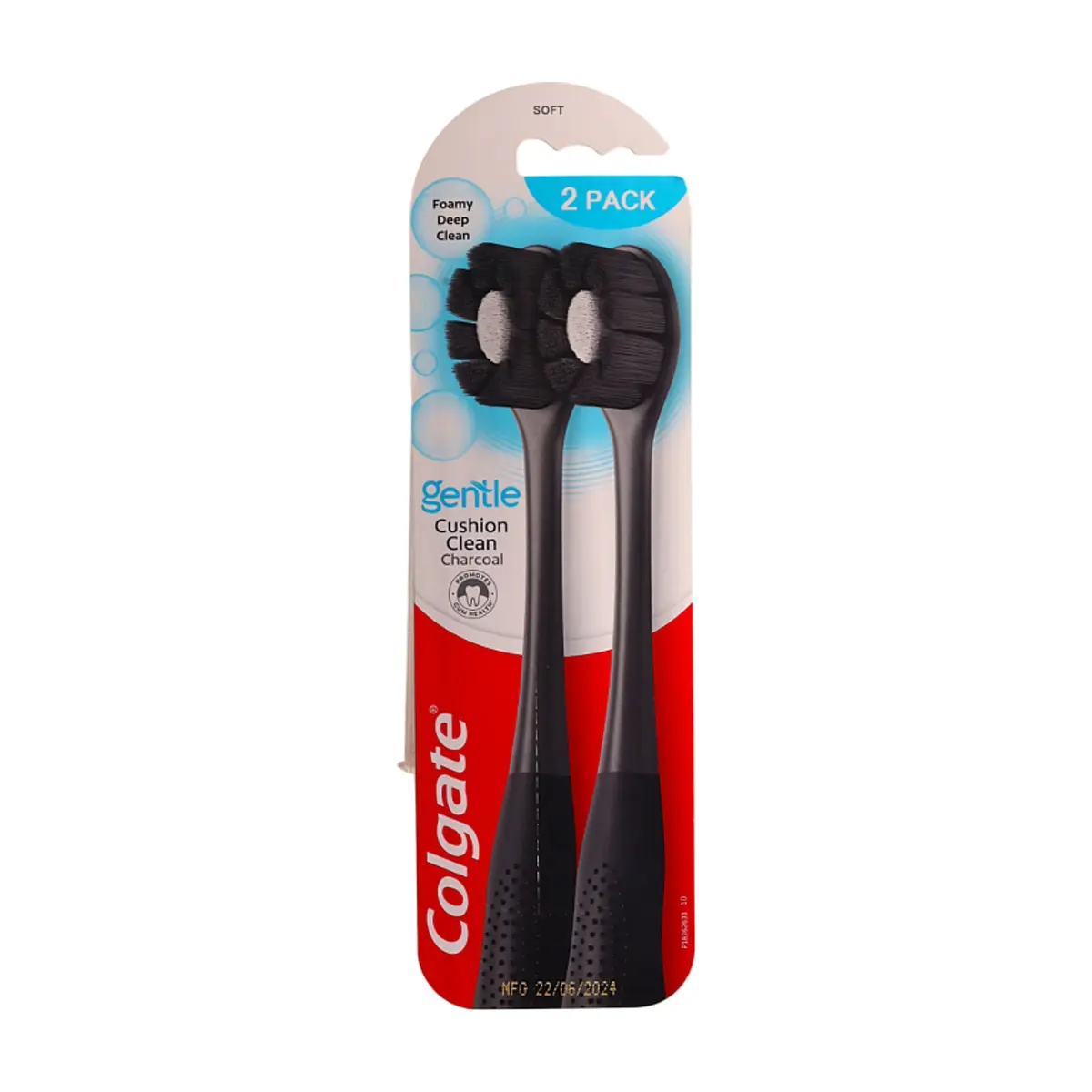 Cepillo de dientes con cerdas suaves Cushion Clean Colgate (2 U) - Thumbnail 4