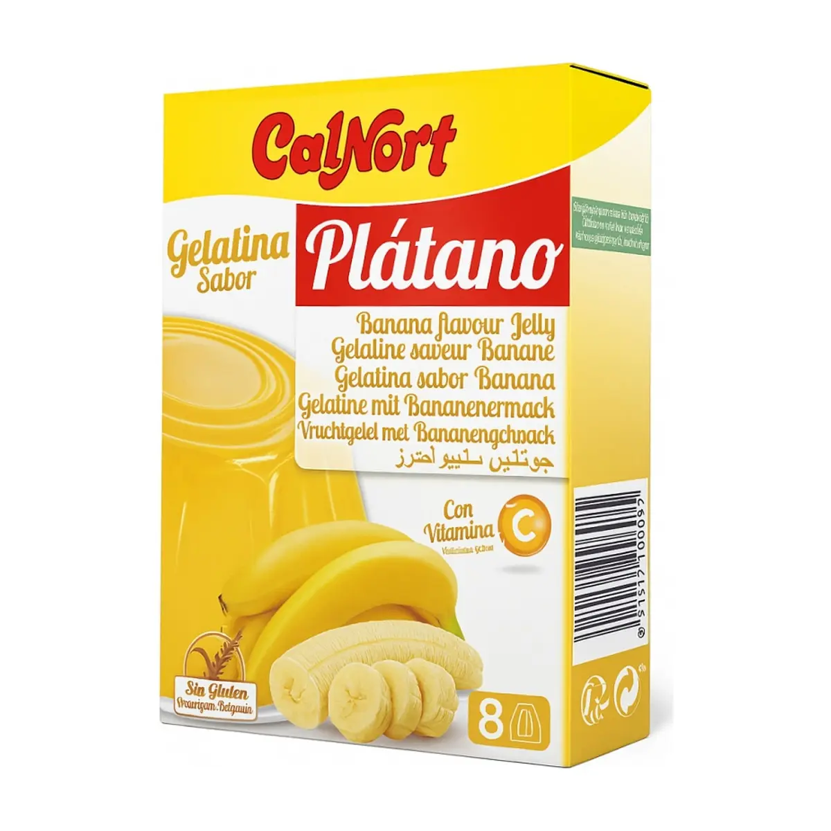 Gelatina de plátano Calnort (170 g / 6 oz)