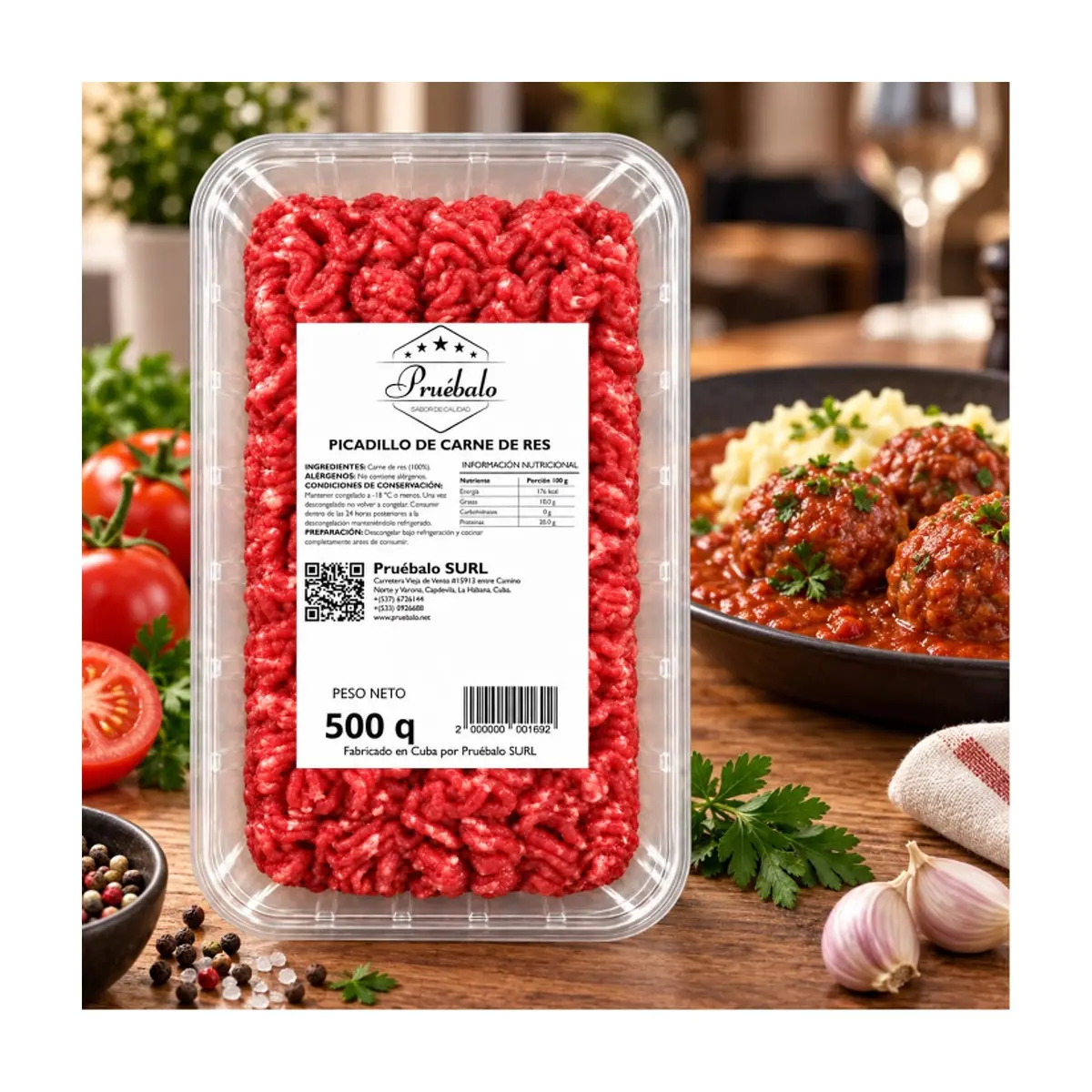 Picadillo de res Pruébalo (500 g / 1.1 lb) - Miniatura 4