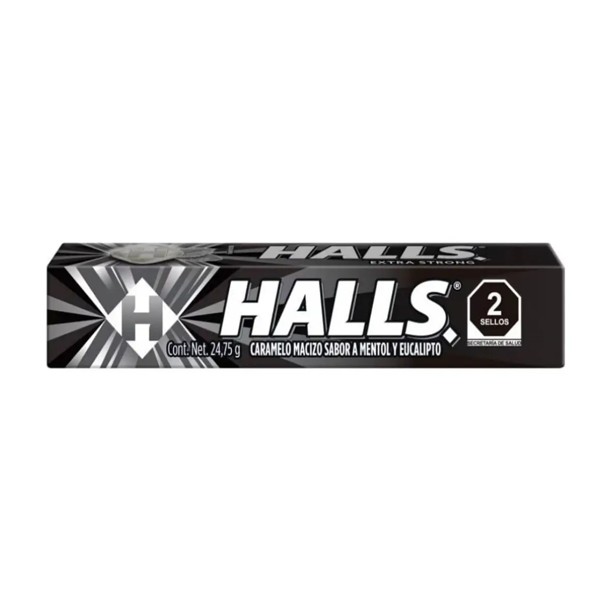 Caramelo macizo sabor a mentol y eucalipto Halls (24.75 g) - Thumbnail 2