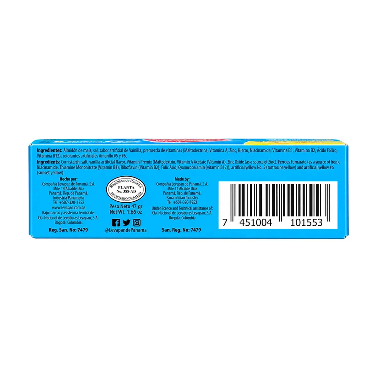 Crema de maicena con sabor a vainilla Levapan (47 g / 1.66 oz) - Thumbnail 3