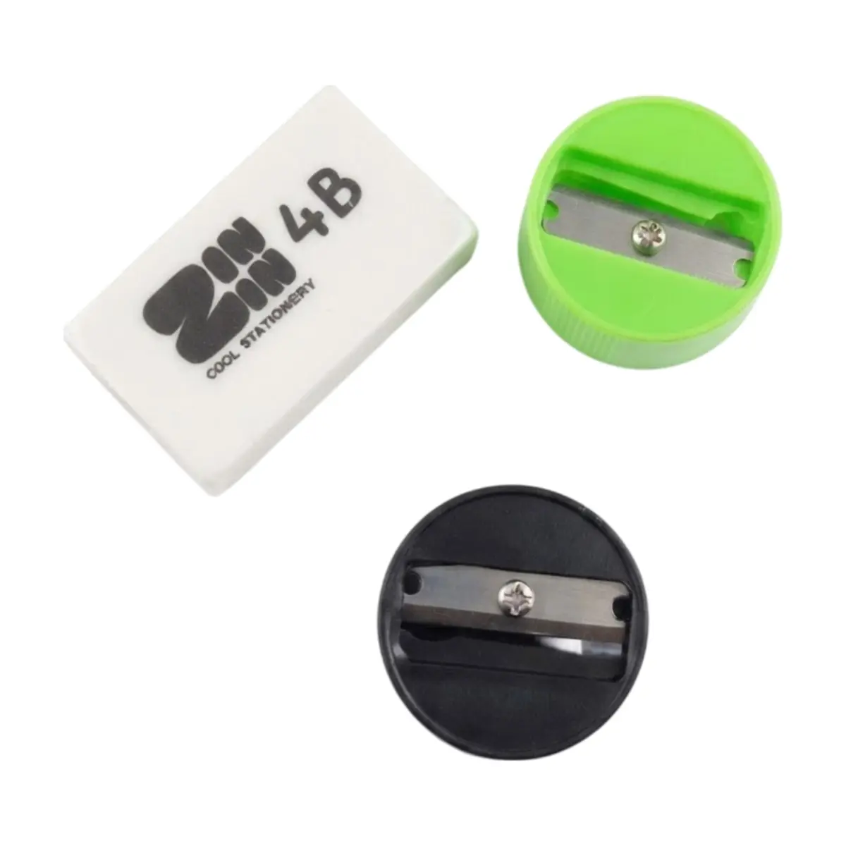 Estuche de sacapuntas con goma de borrar Torbex