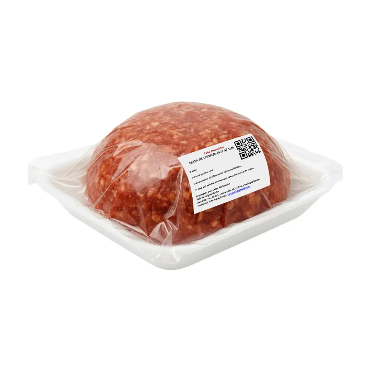 Masa de chorizo Cuba Embutidos (454 g / 1 lb) - Thumbnail 3
