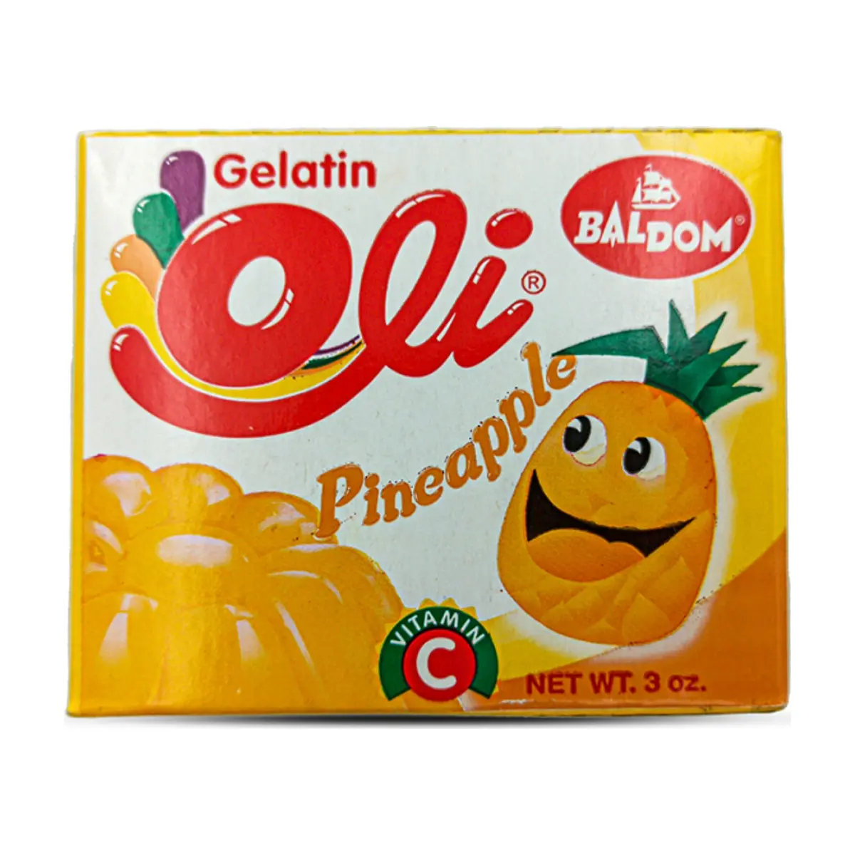Gelatina sabor piña Oli (85 g / 3 oz) - Image 1