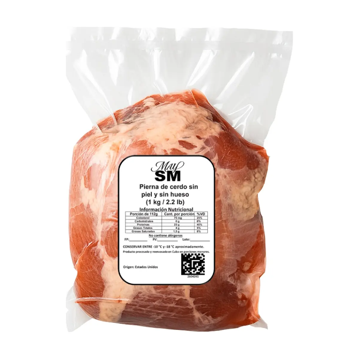 Pierna de cerdo sin piel y sin hueso May SM (1 kg / 2.2 lb) - Miniatura 2