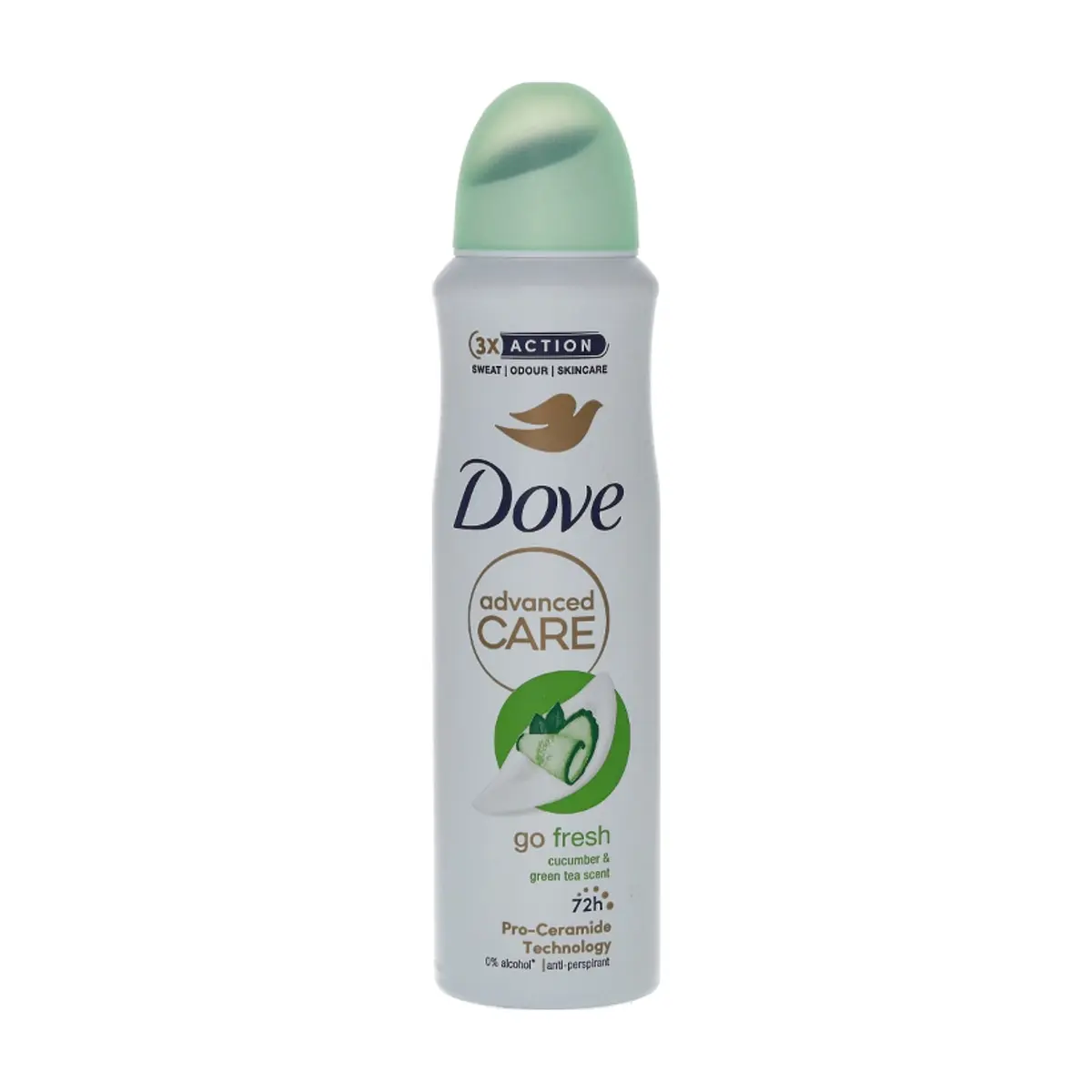 Desodorante en spray con aroma a pepino y té verde Go Fresh Dove (150 ml) - Imagen 1