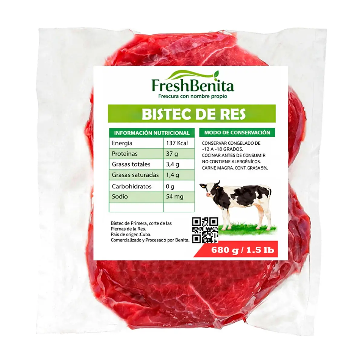 Bistec de res FreshBenita (680 g / 1.5 lb) - Miniatura 3