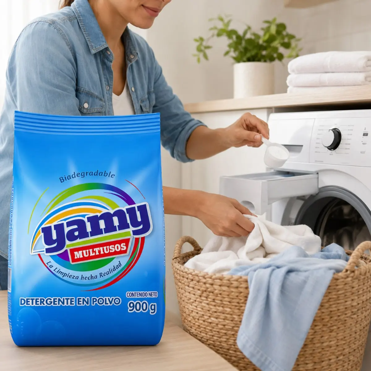 Detergente en polvo multiusos Yamy (3 x 900 g / 1.98 lb) - Thumbnail 2