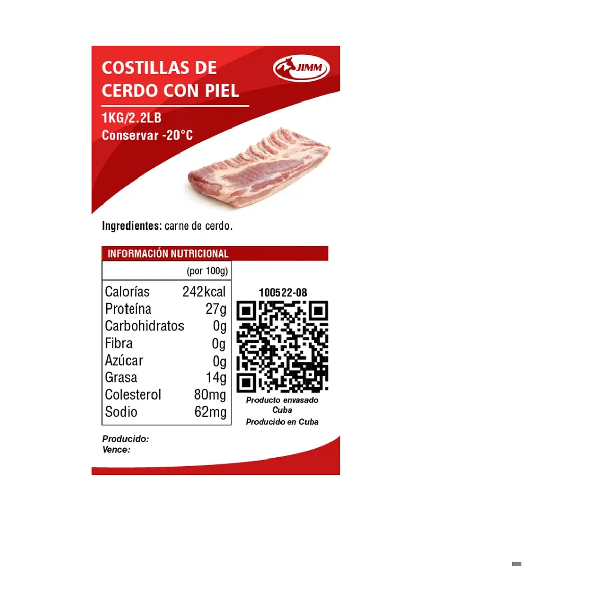 Costillas de cerdo con piel Jimm (1.0 kg / 2.2 lb) - Miniatura 5