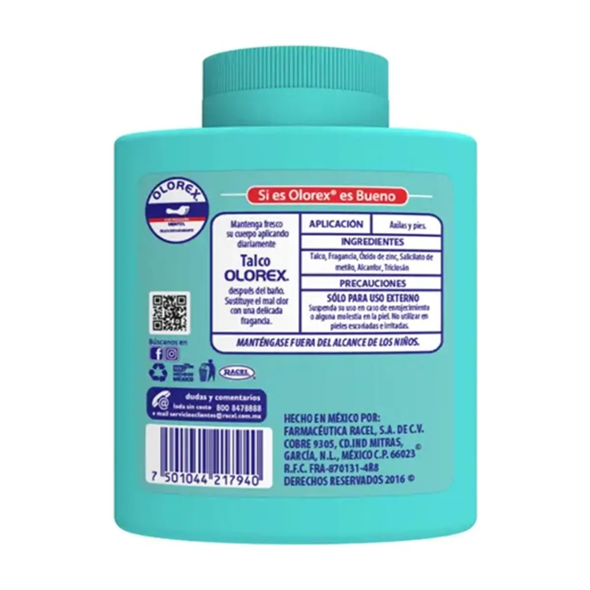 Talco mentolado para los pies Olorex (130 g / 4.58 oz) - Thumbnail 4