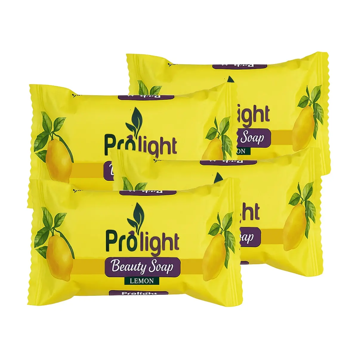 Jabón de belleza con fragancia a limón Prolight (4 x 100 g / 3.52 oz)