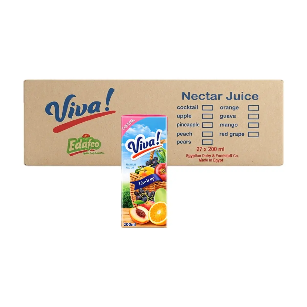 Néctar de cóctel Viva! (27 x 200 ml)