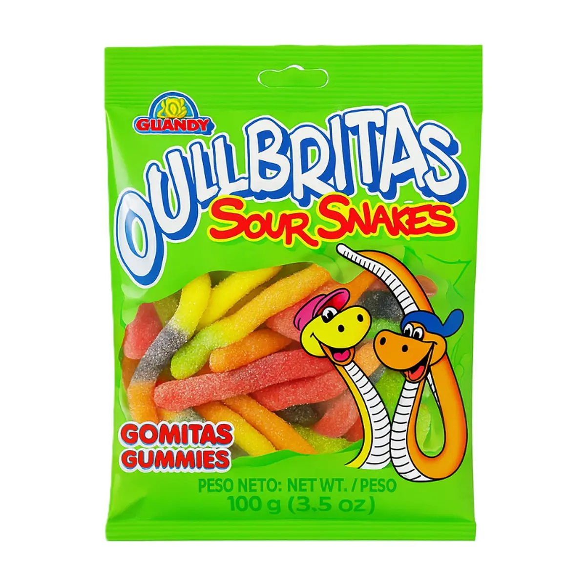 Gomitas de culebritas Guandy (100 g / 3.50 oz)