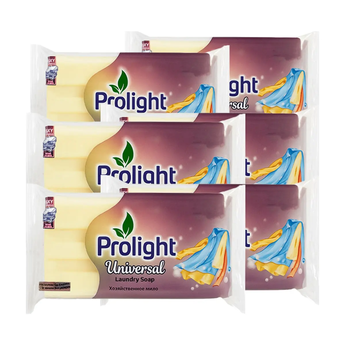 Jabón de lavar con enzimas Prolight (6 x 200 g / 7.05 oz)