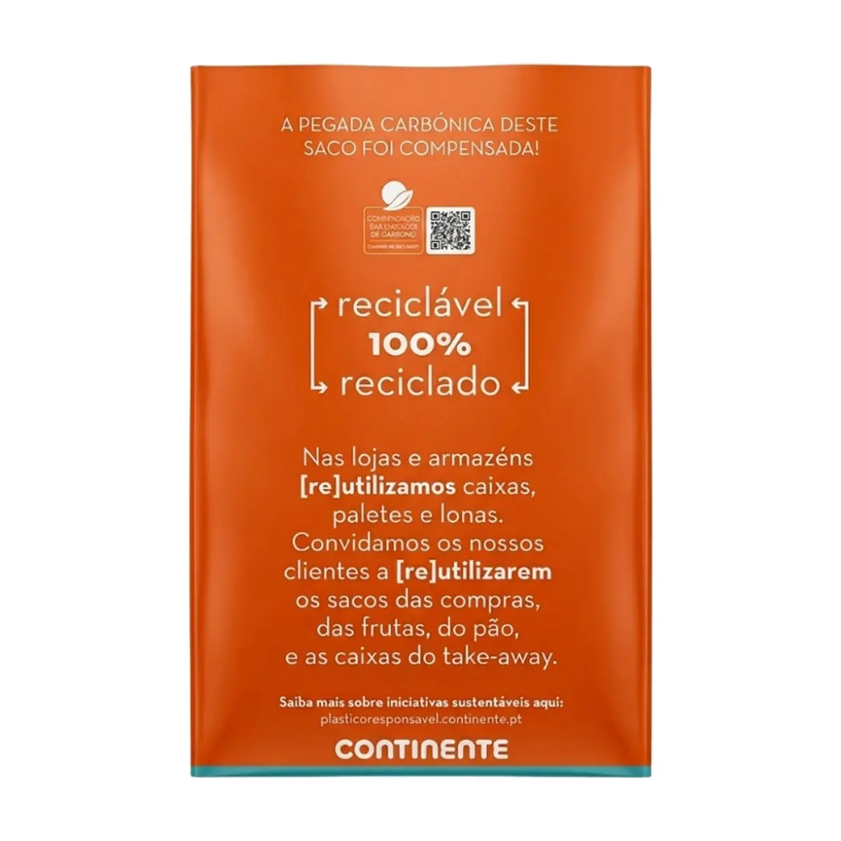 Bolsa de compra reutilizable de 38.6 L con estampado de melones Continente (1 U) - Thumbnail 3