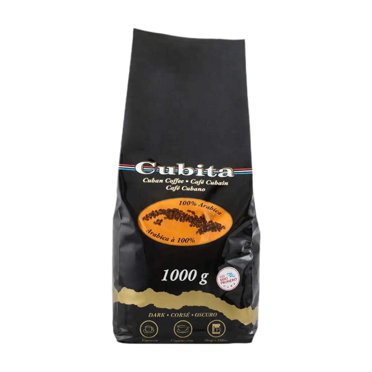 Café molido tueste oscuro Cubita (1 kg / 2.2 lb)