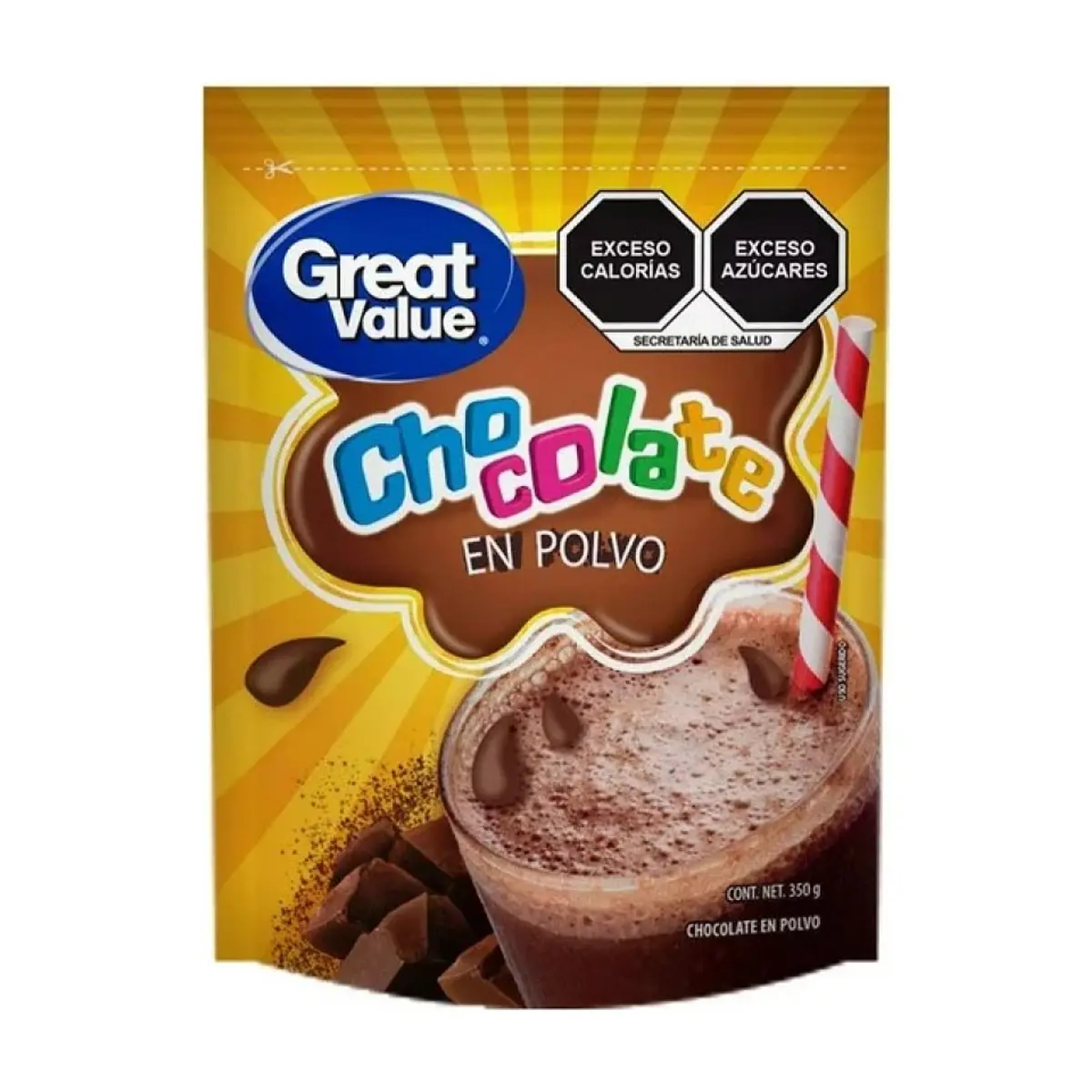 Chocolate en polvo Great Value (350 g / 12.34 oz) - Thumbnail 4