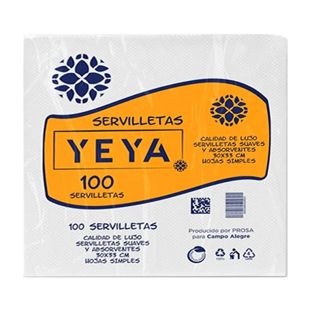 Servilletas YEYA (10 x 100 U) - Miniatura 2